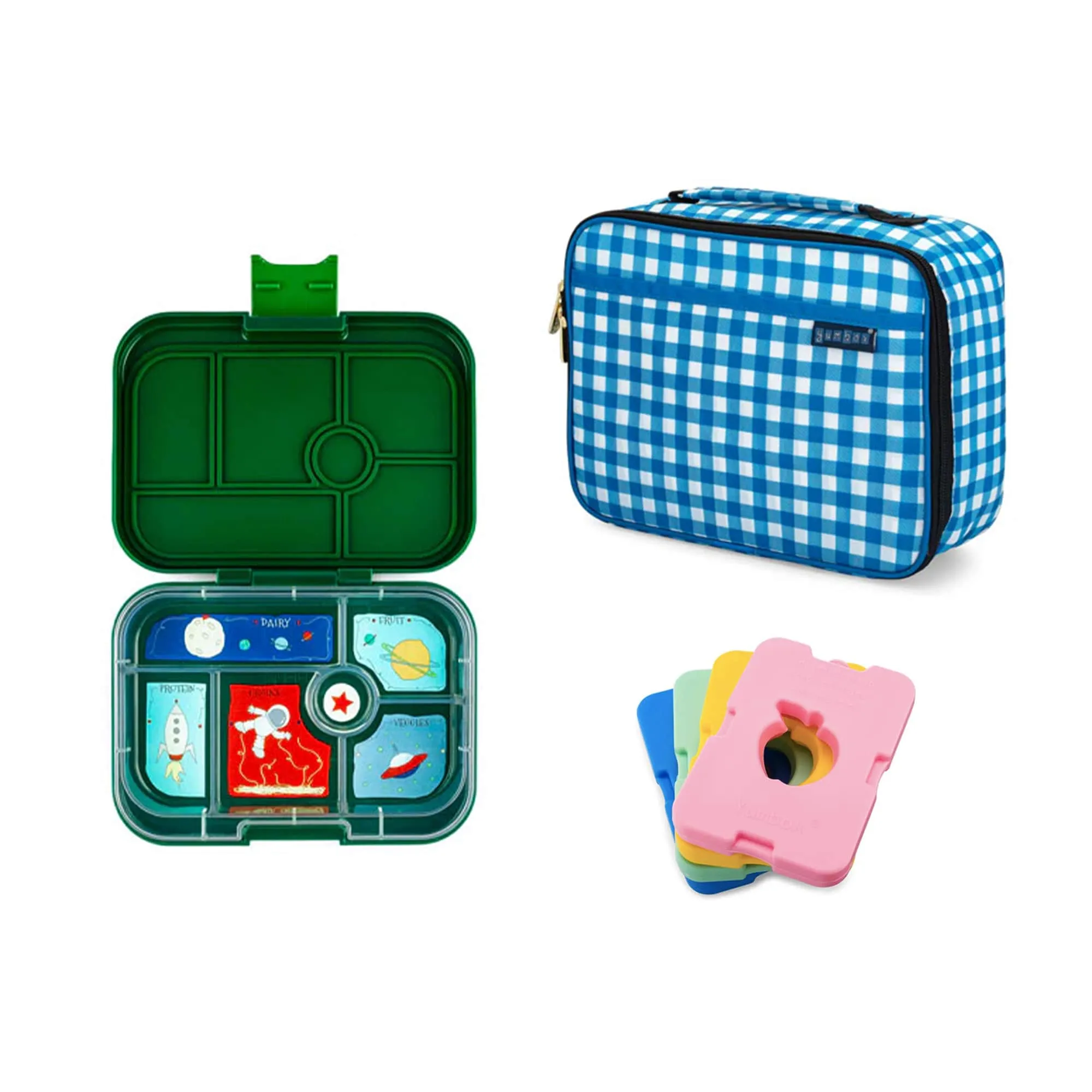 Yumbox Original Bundle - Bento Lunch Box, Bag, Ice Pack