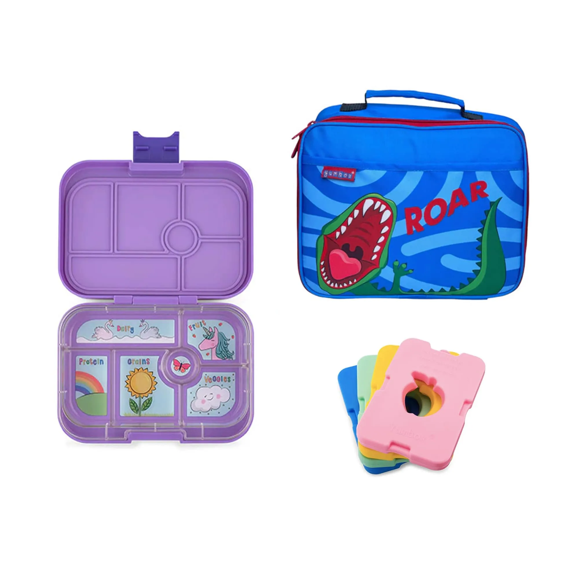 Yumbox Original Bundle - Bento Lunch Box, Bag, Ice Pack