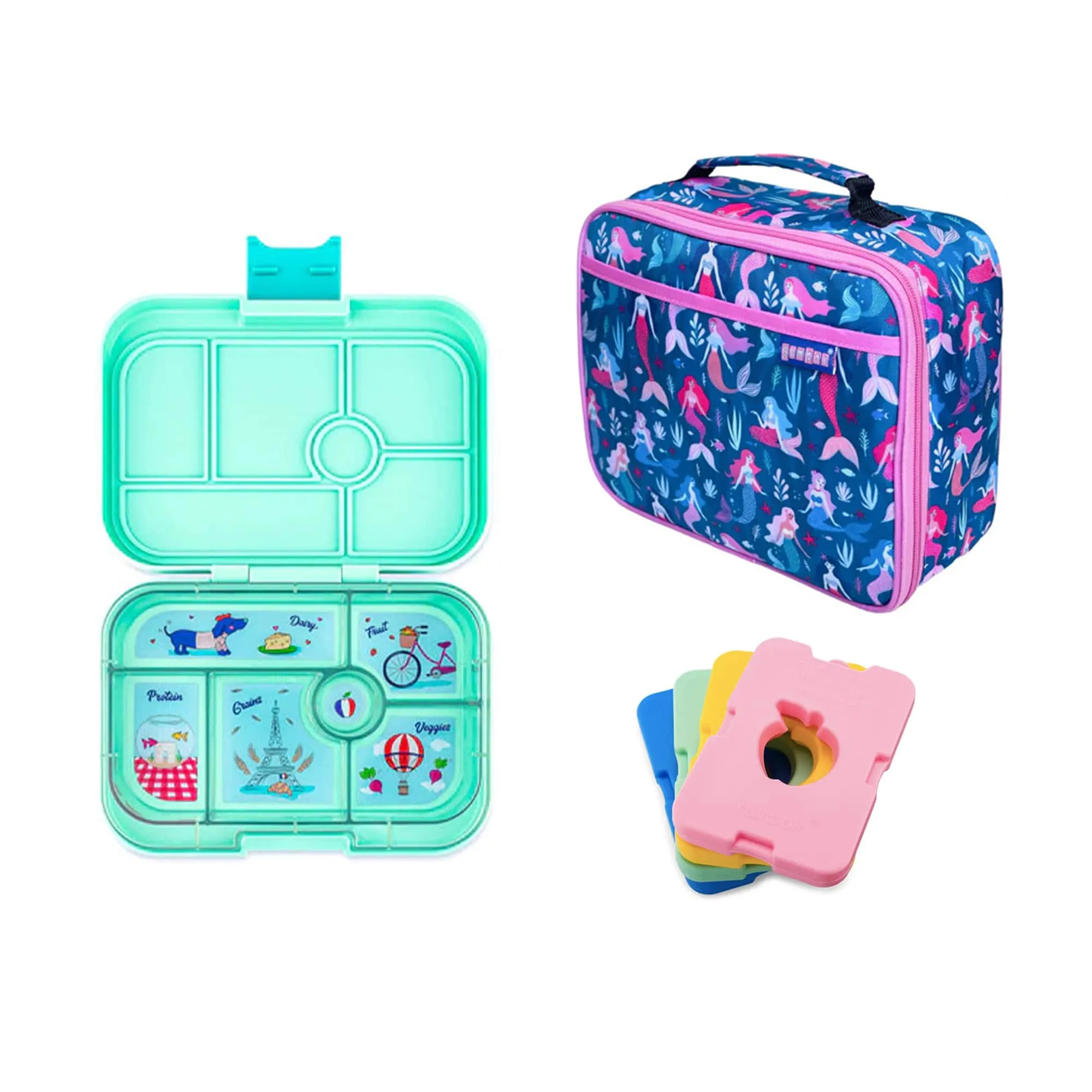 Yumbox Original Bundle - Bento Lunch Box, Bag, Ice Pack