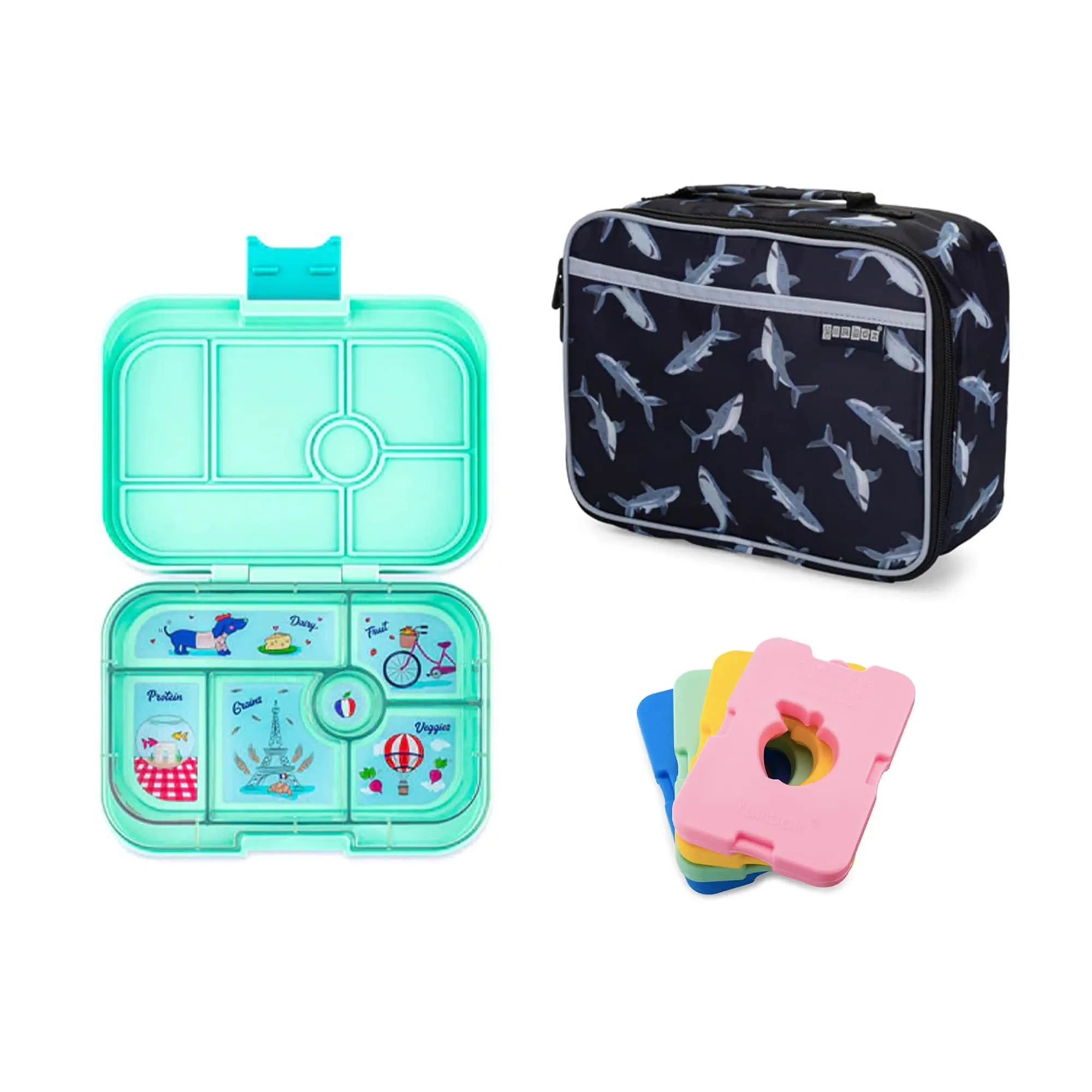 Yumbox Original Bundle - Bento Lunch Box, Bag, Ice Pack