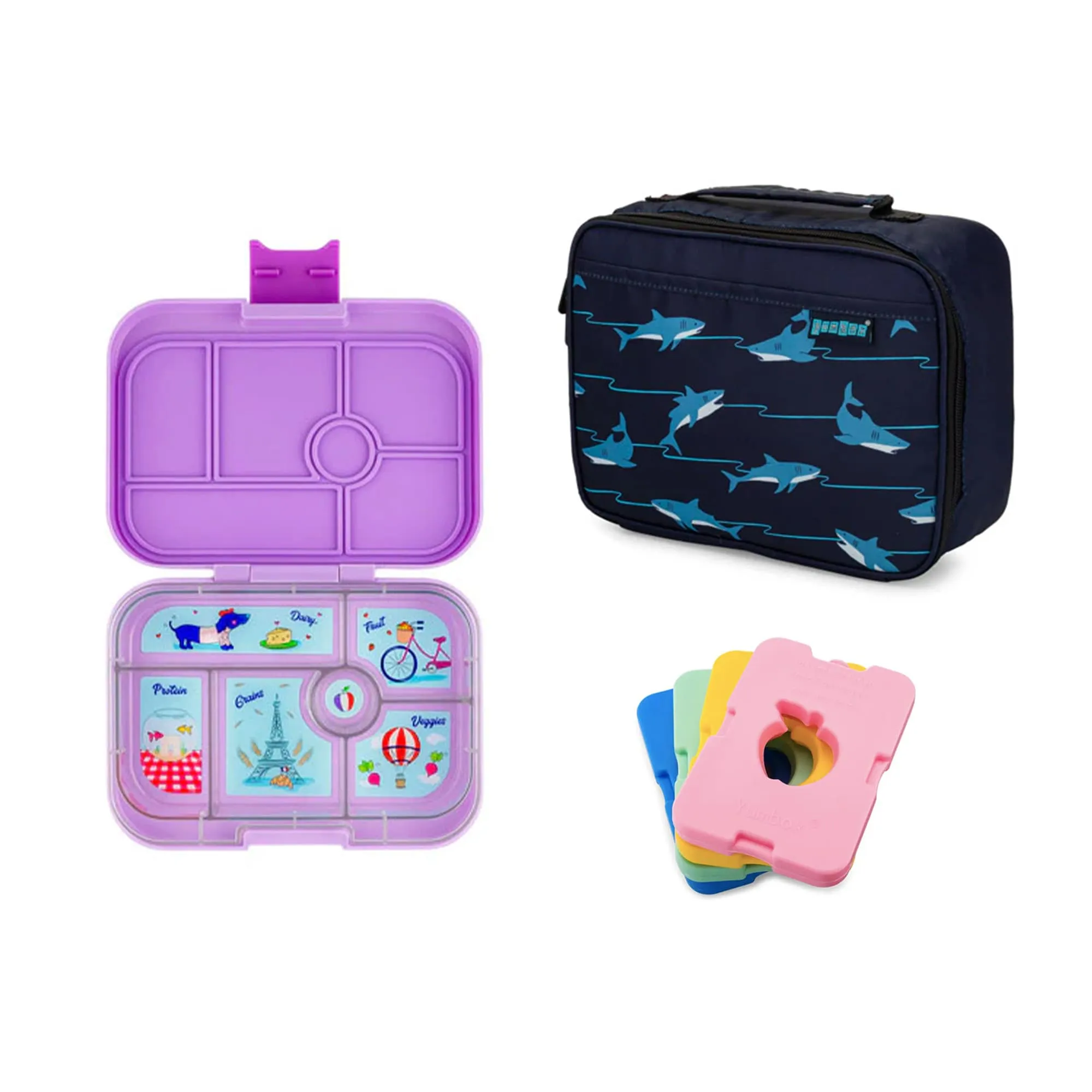 Yumbox Original Bundle - Bento Lunch Box, Bag, Ice Pack