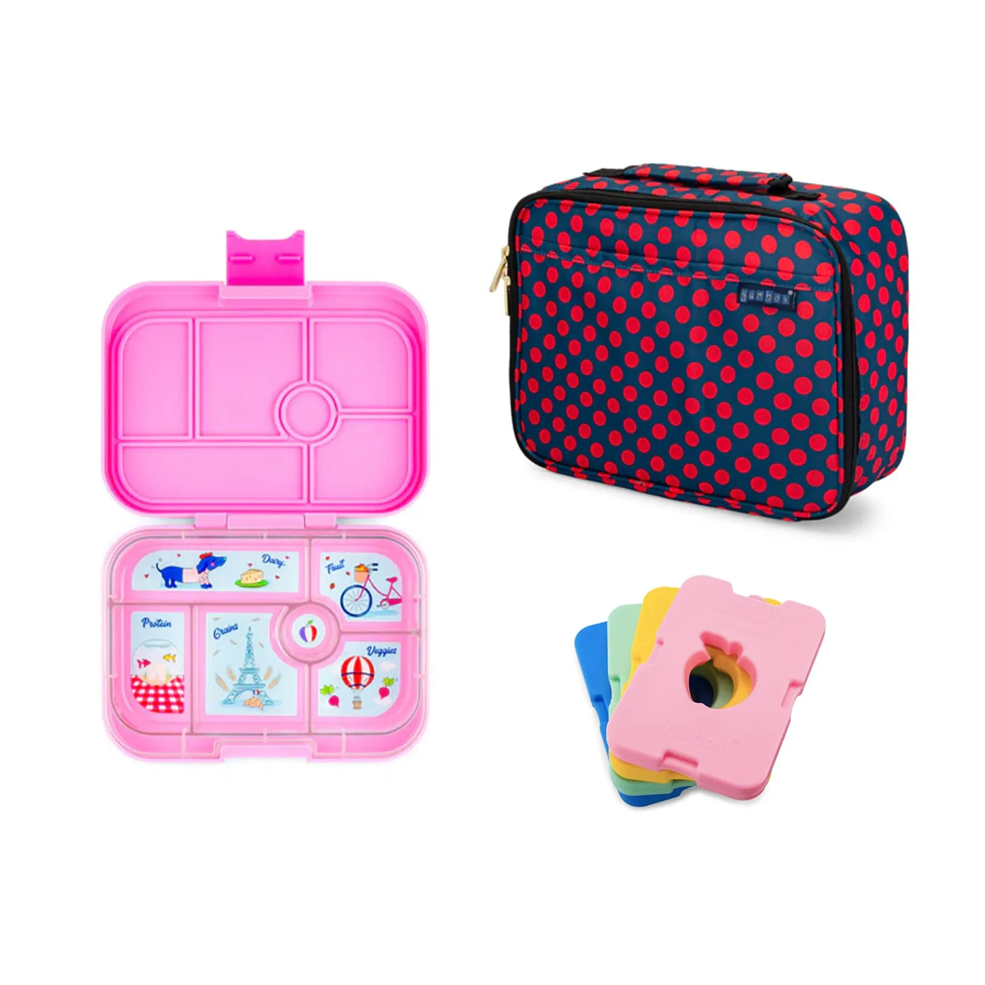 Yumbox Original Bundle - Bento Lunch Box, Bag, Ice Pack