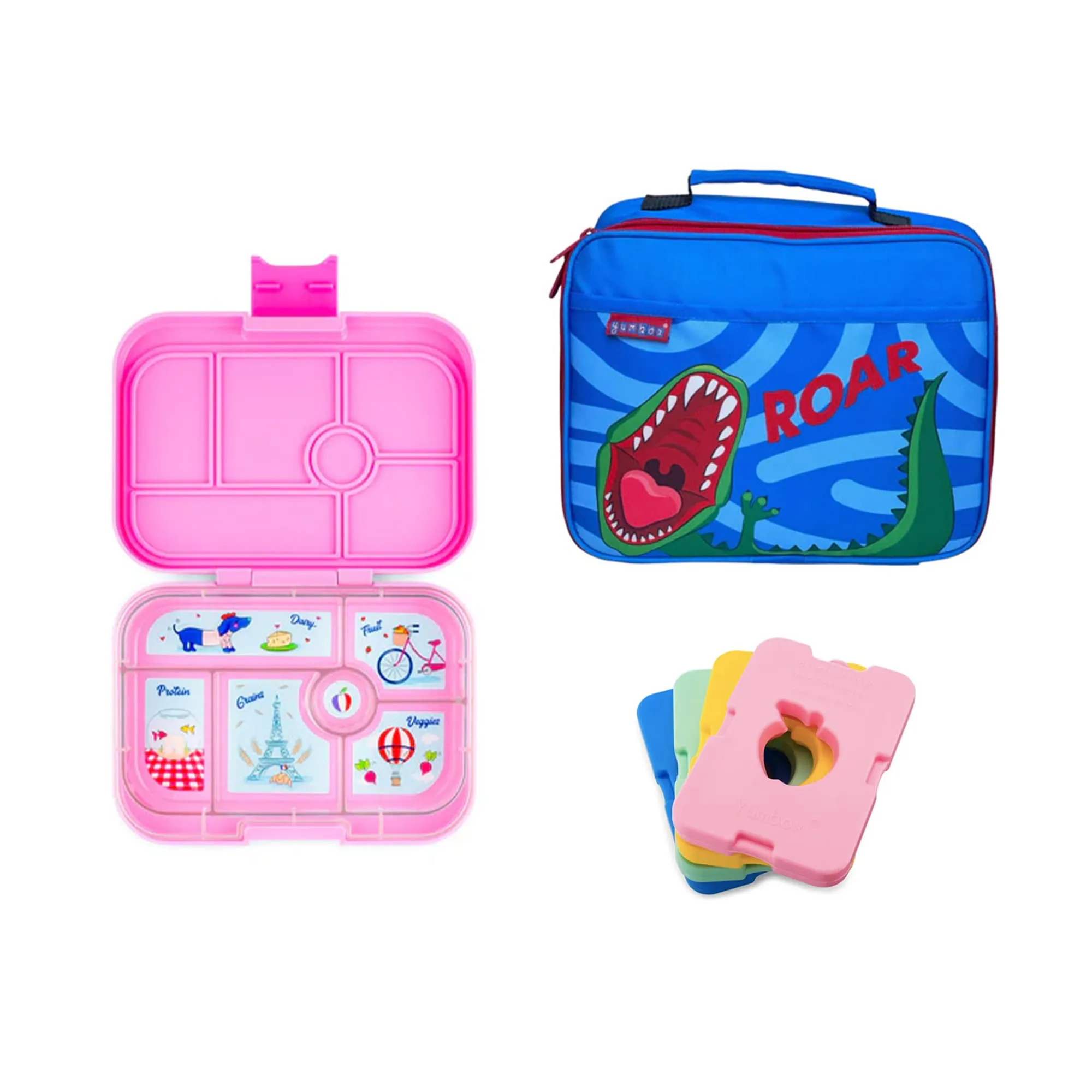 Yumbox Original Bundle - Bento Lunch Box, Bag, Ice Pack