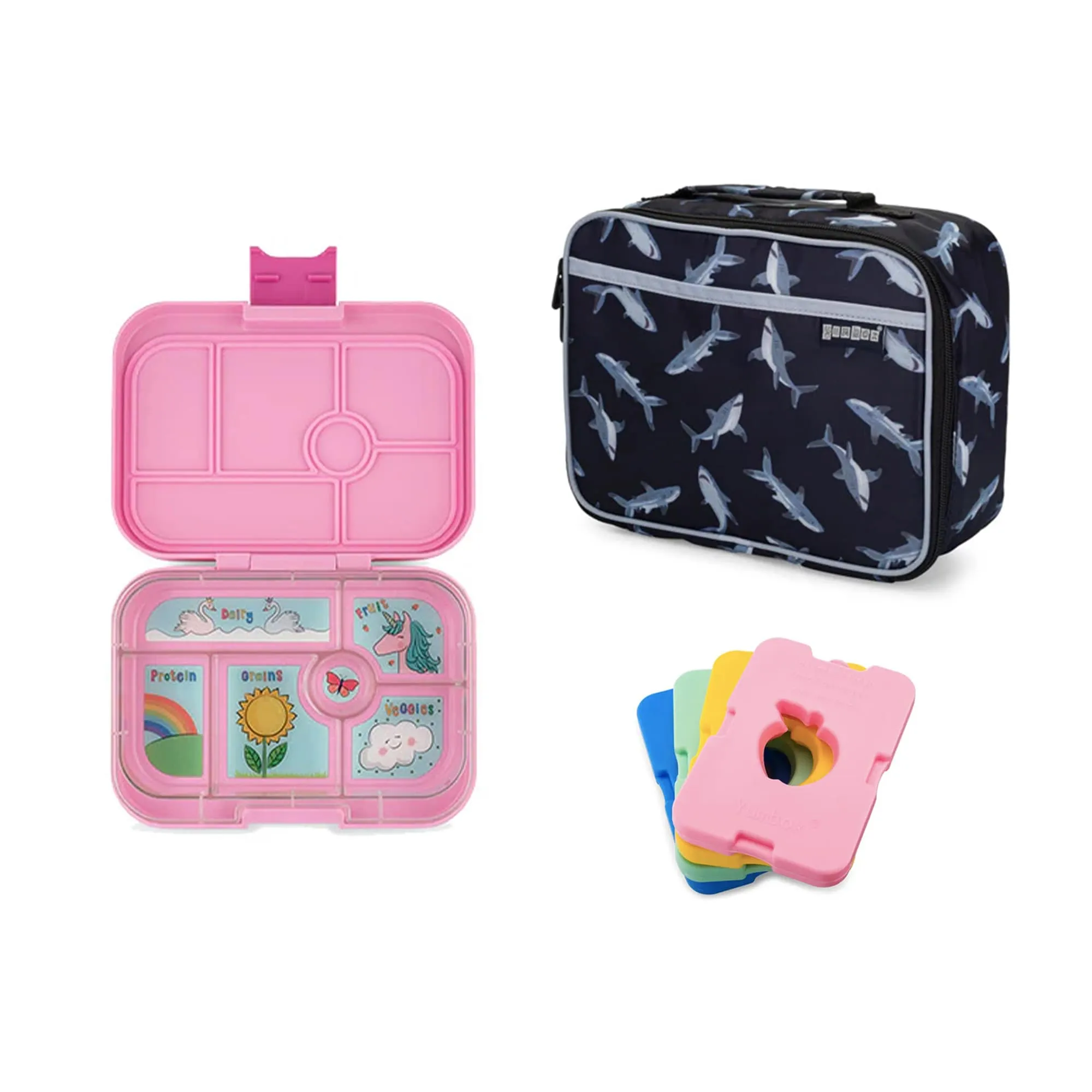 Yumbox Original Bundle - Bento Lunch Box, Bag, Ice Pack