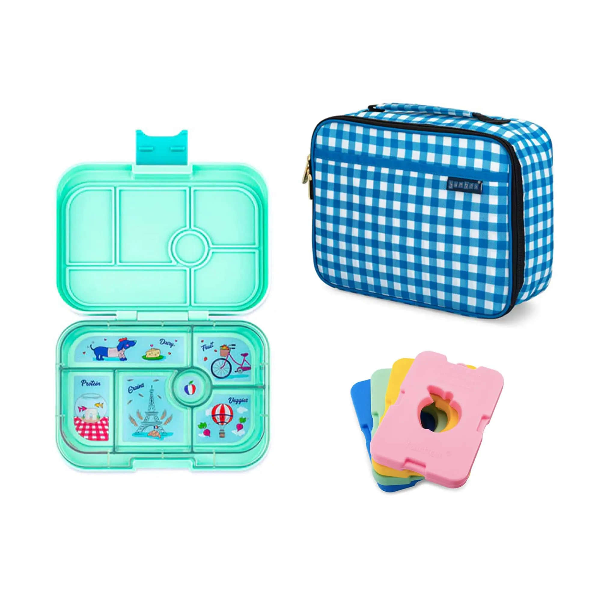 Yumbox Original Bundle - Bento Lunch Box, Bag, Ice Pack